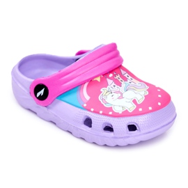 Børnetøfler Skum Crocs Violet Ponyer Pony