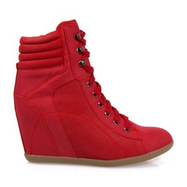 Sneakers Støvler On Wedge 562 Rød