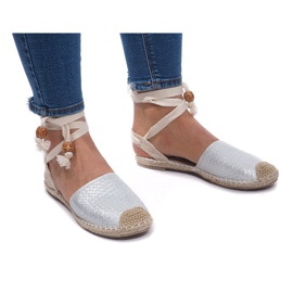 Sandaler Espadrilles Ballerinas Ballerinas 30550 Sølv grå