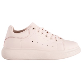 SHELOVET Pulver sneakers på platformen lyserød