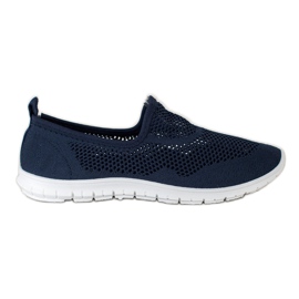 Bona Openwork Slipons blå