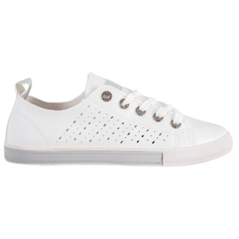 Bella Paris Sneakers med åbent mønster hvid