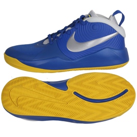 Nike Team Hustle D 9 Jr AQ4224-404 basketballsko flerfarvet blå
