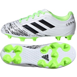 Adidas Copa 20.4 Fg Jr EF1917 fodboldstøvler flerfarvet hvid
