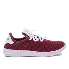 Maroon sportssko H935-7 rød