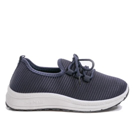LR005-4 marineblå slip-on sportssko