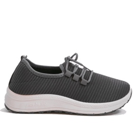 Grå LR005-3 slip-on sportssko