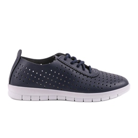 JH701-4 marineblå åbent sneakers marine blå