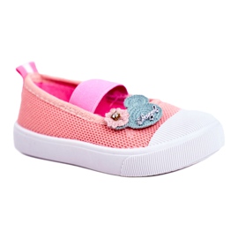 Le Scarpe Børnesneakers med Salmon Velcro Estienne flerfarvet lyserød
