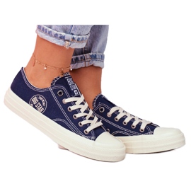 Kvinders sneakers Big Star marineblå FF274125 marine blå flerfarvet