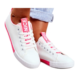 SEA Klassiske kvinders sneakers Fuchsia Ville hvid lyserød