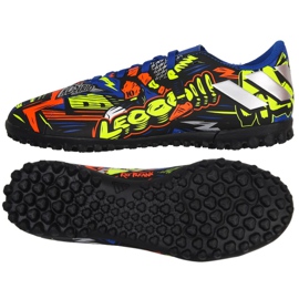 Adidas Nemeziz Messi 19.4 Tf Jr EH0602 fodboldstøvler marineblå, flerfarvet flerfarvet