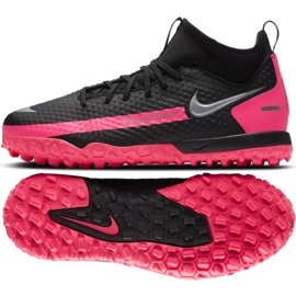 Nike Phantom Gt Academy Df Tf Jr CW6695-006 fodboldsko flerfarvet sort