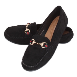 Sorte kvinders loafers CH-1M16 Sort