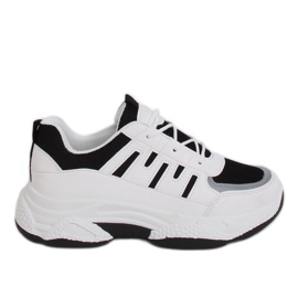 Kvinders sportssko hvid og sort BH-001 Sort