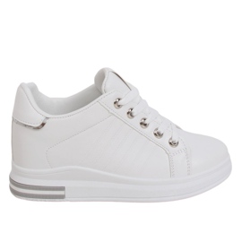 Hvide R78 Hvide sneakers på en skjult kile