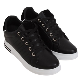 Sort R78 Sorte sneakers på en skjult kile