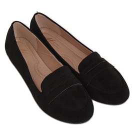 Sorte kvinders loafers 3C-20 Sort