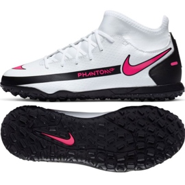 Nike Phantom Gt Club Df Tf Jr CW6729-160 fodboldsko flerfarvet hvid