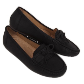 Sorte kvinders loafers 9F182 Sort
