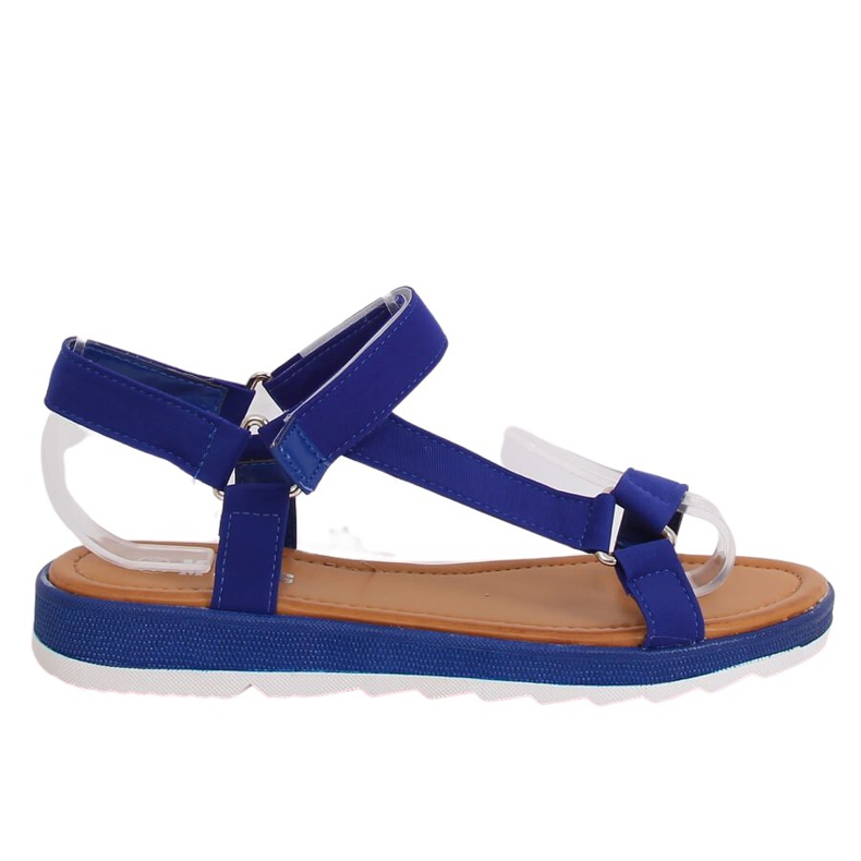 Kvinders marineblå sandaler WS9027 DK.BLUE Ii Kvalitet marine blå