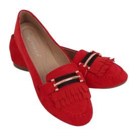 Røde kvinders loafers 88-381 Rød