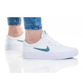 Nike Sb Charge Cnvs (GS) Jr CQ0260-100 hvid lyserød