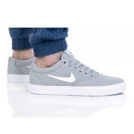 Nike Sb Charge Cnvs M CD6279-003 sko hvid grå