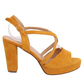 Sandaler høje hæle honning 9272 Amarillo II Kvalitet gul