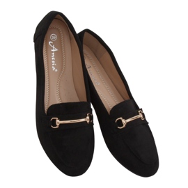 Sorte kvinders loafers 88-385 Sort