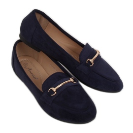 Dame marineblå loafers 88-385 Navy marine blå