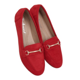 Røde kvinders loafers 88-385 Rød