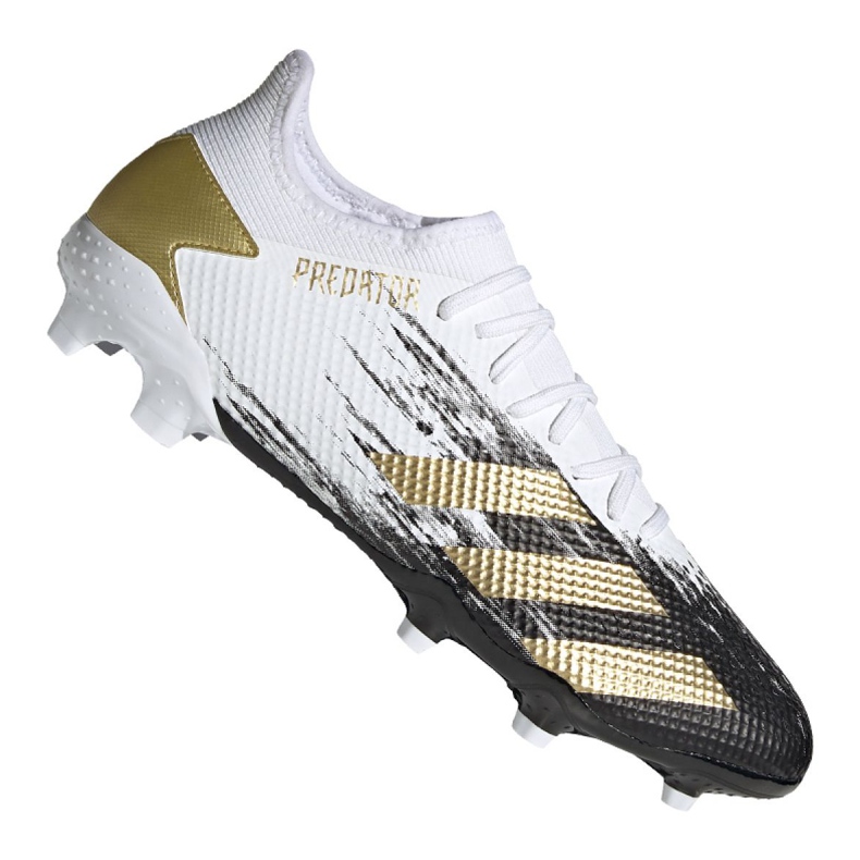 Adidas Predator 20.3 L Fg M FW9197 fodboldstøvler hvid hvidt guld