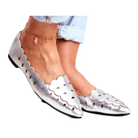 Lu Boo Dame Ballerinas Sølv Metallic Dianna
