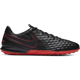 Nike Tiempo Legend 8 Pro M Tf AT6136 060 fodboldstøvler sort sort
