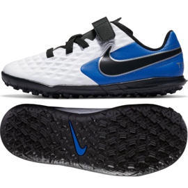 Nike Tiempo Legend 8 Club Tf Jr CZ4216-104 fodboldsko hvid, blå hvid