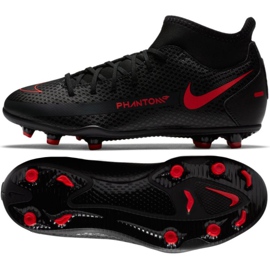 Nike Phantom Gt Club Df FG / MG Jr CW6727-060 fodboldsko flerfarvet sort