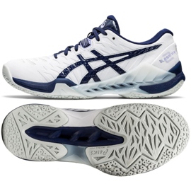 Håndboldsko Asics Blast Ff 2 W 1072A046-100 flerfarvet hvid