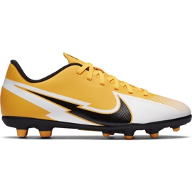 Nike Mercurial Vapor 13 Club FG / MG Jr AT8161 801 fodboldsko gul gul