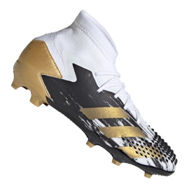 Adidas Predator 20.1 Fg Jr FW9208 fodboldstøvler sort, hvid, sort, guld hvid
