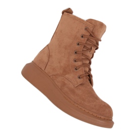 Snørestøvler NC1070 Khaki beige