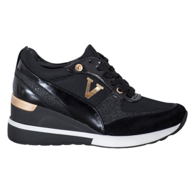 Vinceza Vincez Wedge Sneakers sort