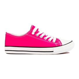 J. Star Klassiske Fuchsia sneakers lyserød
