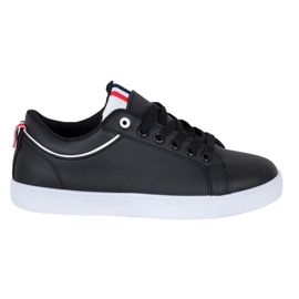 SHELOVET Stilfulde sneakers med Eco Leather sort