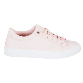 SHELOVET Sneakers med Eco læder lyserød
