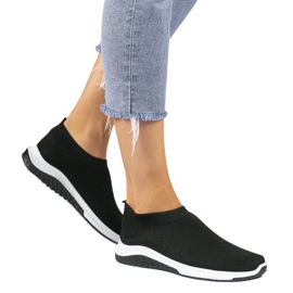 Sorte sports-slip-on sko KK-211