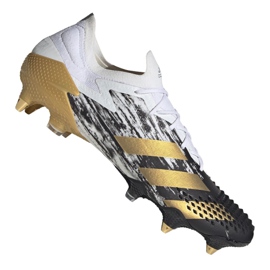 Adidas Predator 20.1 Low Sg M FW9181 fodboldstøvler hvid sort, hvid, sort, guld
