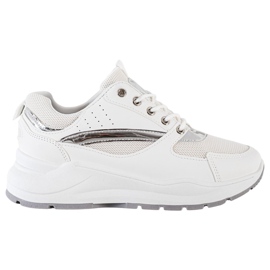 Ideal Shoes Stilfulde sportssko hvid