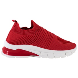 SHELOVET Tekstil Slip-On sneakers rød