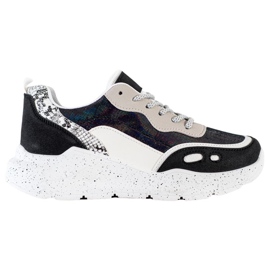 Kayla Sneakers med Holo -effekt sort